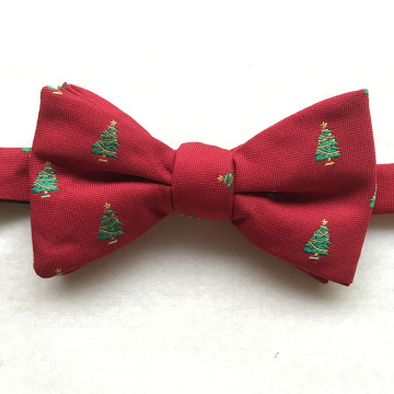 Private Label Polyester Wine Bottle Men's Christmas Bow Tie